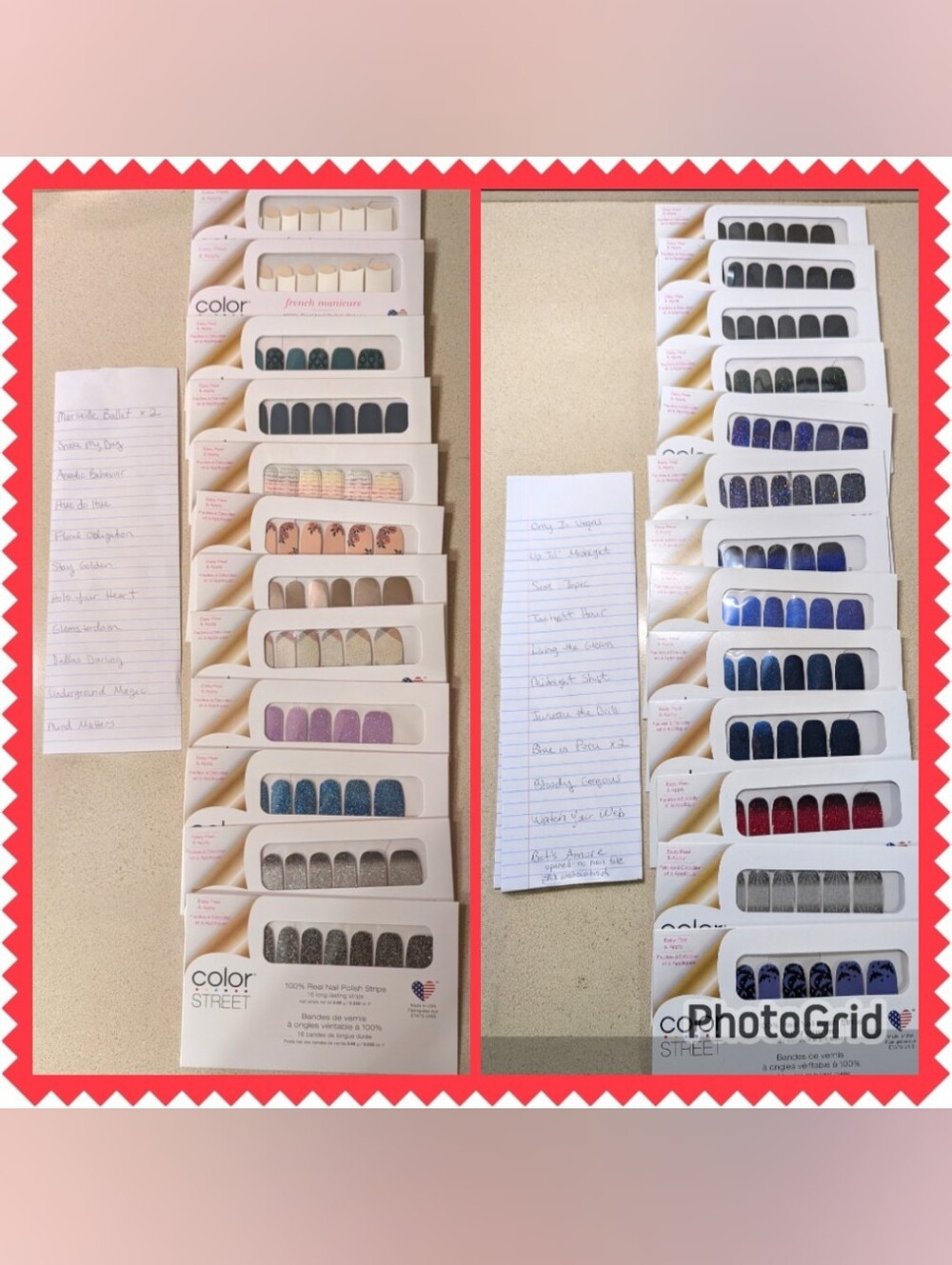 25 Packs. Color Street Assorted Nail Polish Strips - Multi-Color Pack